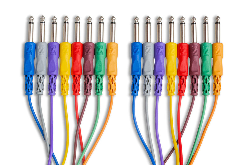 Hosa CPP-830 1/4" TS to Same Unbalanced Patch Cables, 1 Foot 1X1X1 inches