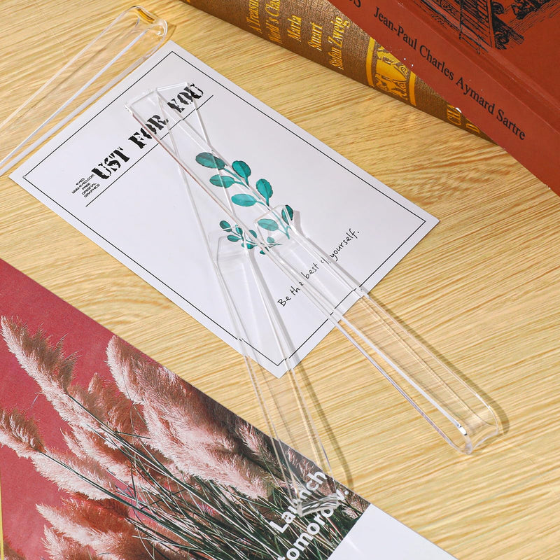 10 Pcs Music Stand Clips, Clear Acrylic Music Book Stand Page Holder Clip Piano Book Holder Clips for Wind for Musician Composer Pianist Outdoor Gig Rehearsal Easy Reading