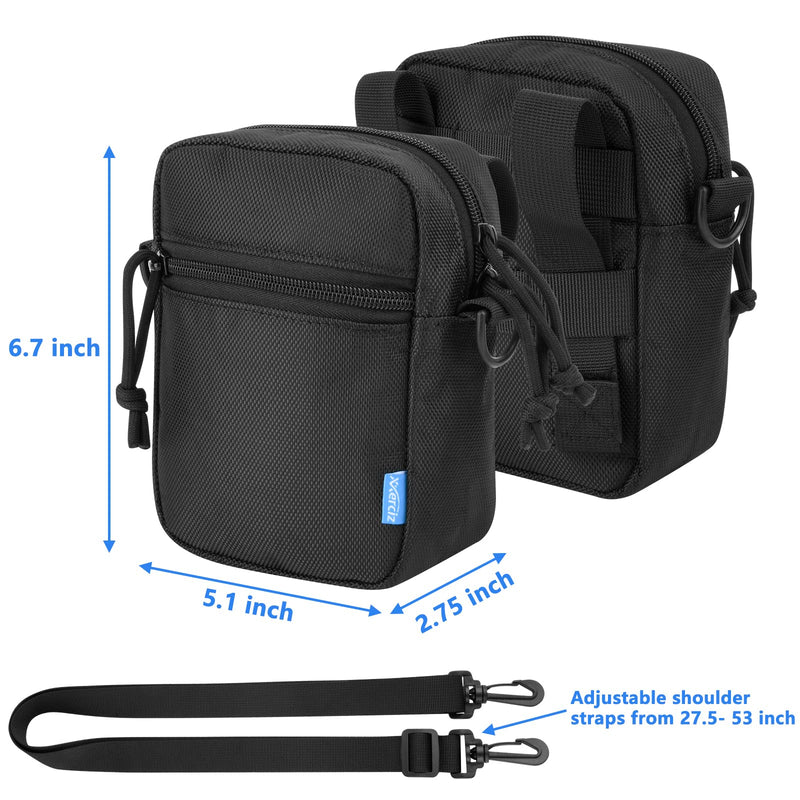 Xxerciz Protective Case Compatible with Fvtga Night Vision Goggles, Nylon Travel Bag for Night Vision Binoculars, Soft Linner Shoulder Strap, Side Pocket for SD Card, Data Cable, Manual (Case Only)