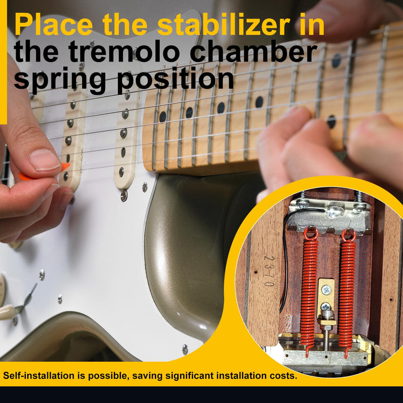 [AUSTRALIA] - Brass Tremolo Stopper Stabilizer Set Suitable for Floyd Rose and Other Floating Bridges Guitar Parts (FMTS) with Screw Wrench 