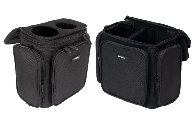 Protec French Horn Double Mute Bag, Modular Wall & Mute Holder, Model M409, Black