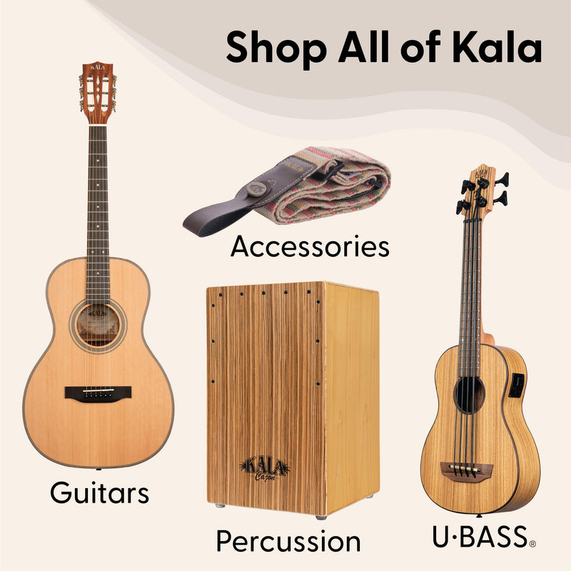 Kala Klipz USB-C Rechargeable Professional Clip On Tuner for Ukulele, Guitar, Bass, Violin, Mandolin, All String Instruments with Multi-Key Chromatic Tuning Modes and Vibration Sensor - Blue