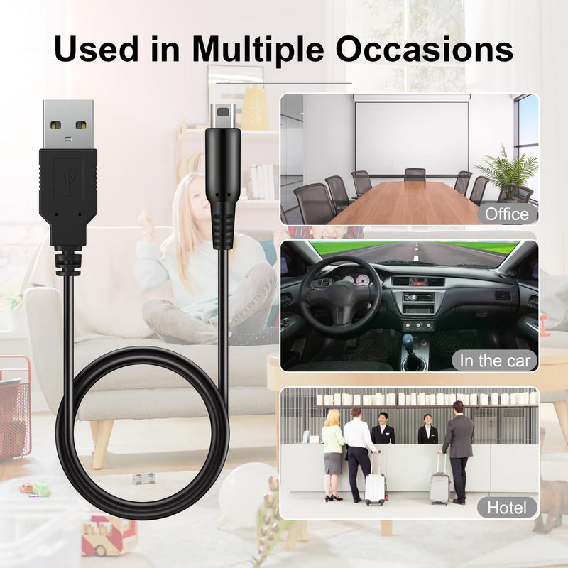 3DS USB Charger Cable, Power Charging Cord Compatible with New 3DS XL/New 3DS/ 3DS XL/ 3DS/ New 2DS XL/New 2DS/ 2DS XL/ 2DS/ DSi XL/DSi