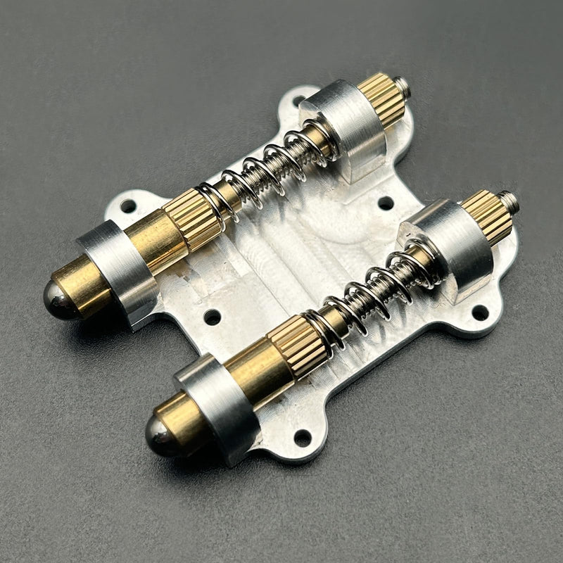 [AUSTRALIA] - MAXCHEER Electric Guitar Brass Tremolo Bridge Brass Arming Adjuster for FR Tremsetter Set Guitar Tremolo Stabilizer Stopper Guitar Parts with Screws&Wrench(Dual) Dual 