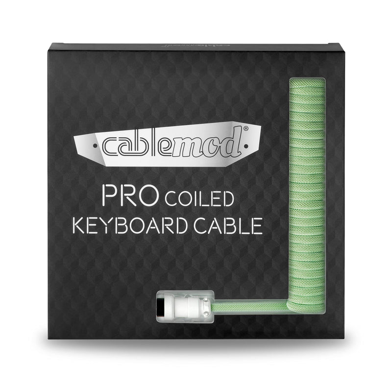 CableMod Pro Coiled Keyboard Cable (Lime Sorbet, USB A to USB Type C, 150cm) Pro Coiled (USB Type C) Lime Sorbet