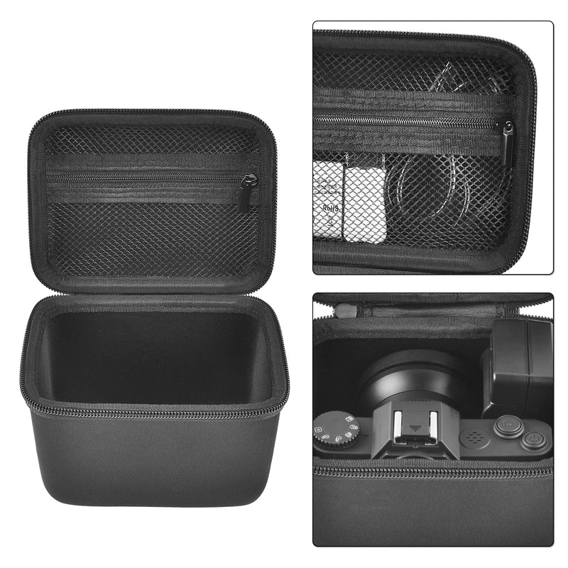 Vlogging Camera Case Compatible with Duluvulu/for TEBNGIHNM/for zheozeig/for Oiadek 4K Digital Cameras for Youtube. Vlog Camera Carrying Storage for Lens, Cable and Other Accessories (Box Only) Black