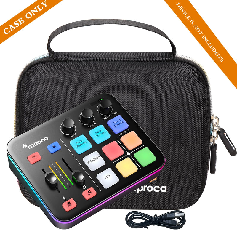 Aproca Portable Hard Storage Case, for MAONO Gaming Audio Mixer Audio Interface and Accessories