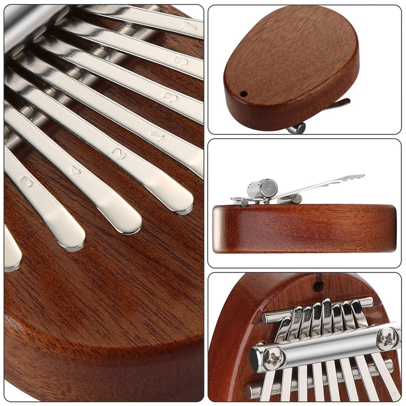 [AUSTRALIA] - Mini Kalimba 2 Packs with Case, Fixm 8 Keys Finger Thumb Piano Great Gifts for Kids, Adults and Beginners 