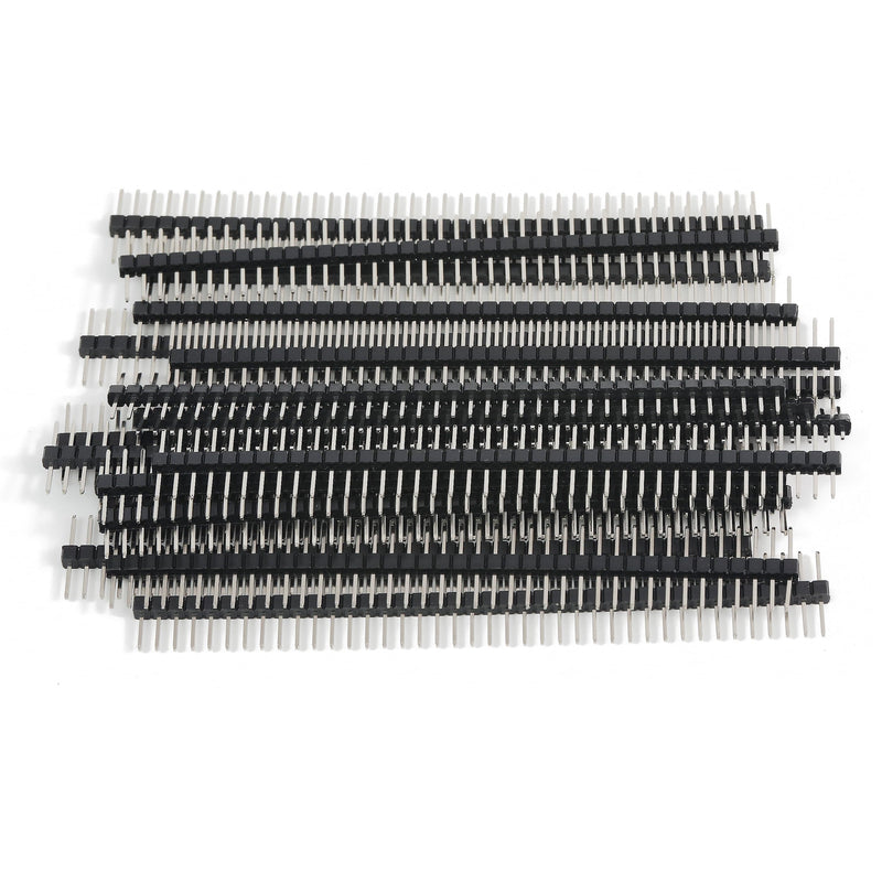 PENGLIN Pack of 20 Long Pins 40 Pin Breakaway Headers 2.54 mm Pitch Same Length Long Centred 6.25 mm on Both Sides 15 mm Total