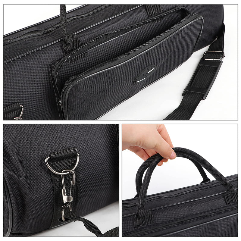 Trumpet Carrying Bag Thick Padded Durable Waterproof Trumpet Gig Bag Portable Shoulder Instrument Case black