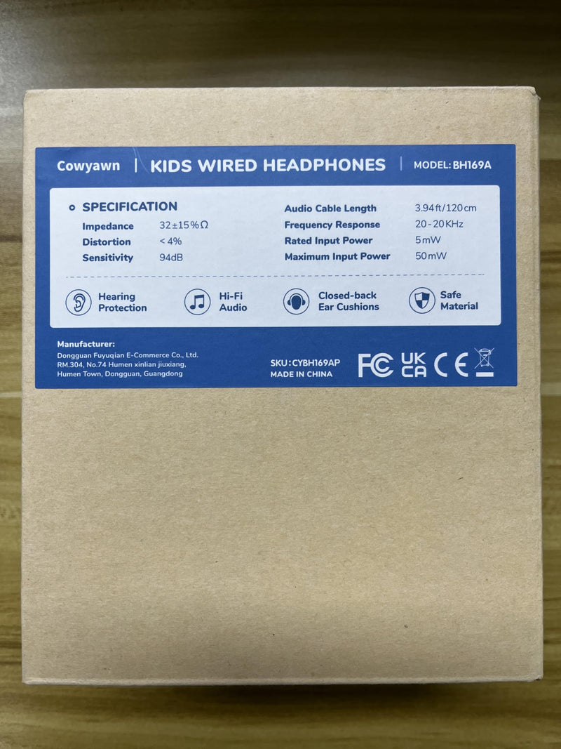 [AUSTRALIA] - Kids Headphones, Toddler Headphones with Safe Volume Limiter 94dB, Wired School Headphones for Kid, 3.5mm Adjustable On-Ear Headphones for Boys/Girls/Children/Teens/iPad/Computer, Dark Blue Plug 3.5mm 