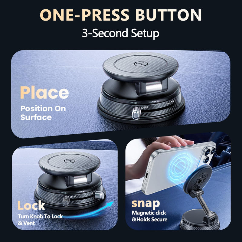 360° Adjustable Car Aromatherapy Tablet Magnetic Phone Holder, Compatible with iPhone 17 Pro Max, 16, 15, 14, 13, 12, Air Plus & More. Perfect for Car, Kitchen, Bedroom, Gym & More Scented Version