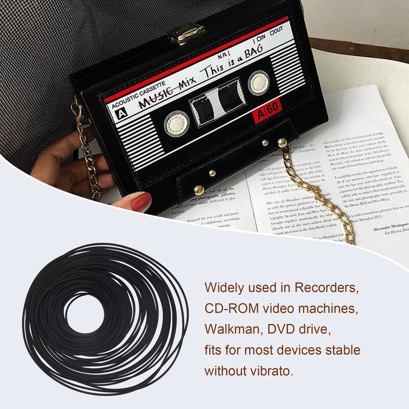 40-135mm 1mm Mixed Square Belts Replace Cassette Tape Machine Recorder