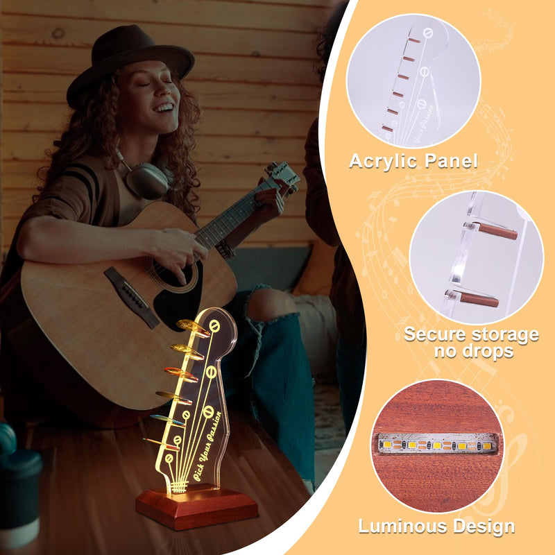 YuanDian Light up Guitar Pick Holder Style Guitar