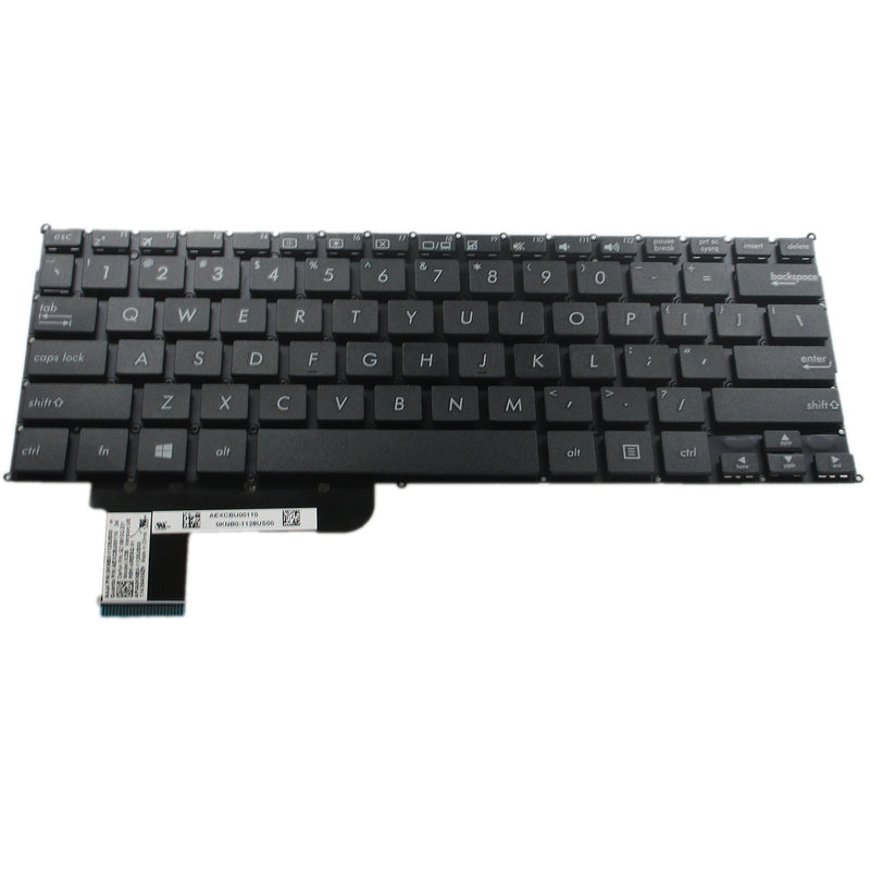 SUNMALL Laptop Replacement Keyboard Without Frame for ASUS X200 X201E X202E Q200 Q200E S200 S200E R200 R200E R201E F201E R202E Series, US Layout Black Color