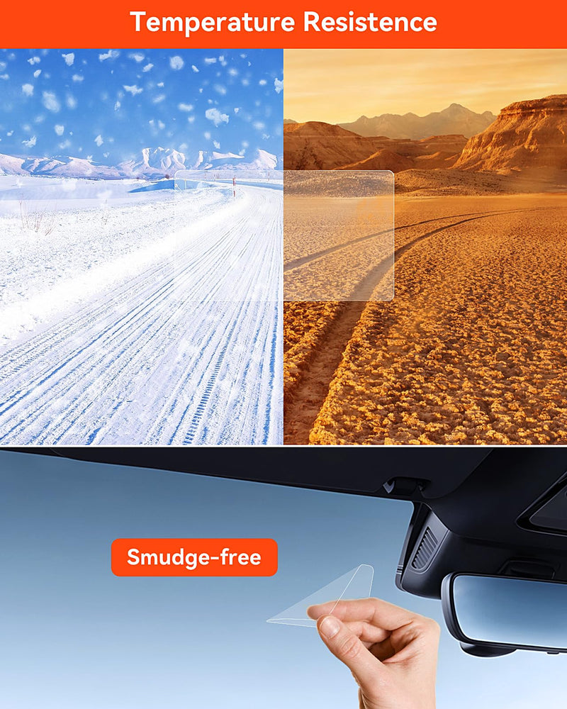 Vantrue Car Windshield Double-Sided Customizable Adhesive Pads, Residue-Free Electrostatic stickers, Drop-resistant Adhesion Promoter for Mounting Dash Cam