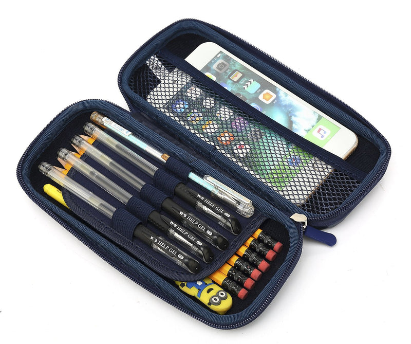 KAYOND Hard Pencil Case PC Hard shell case for executive fountain pen,apple pencil,ballpoint pen,stylus touch pen (Blue) Blue