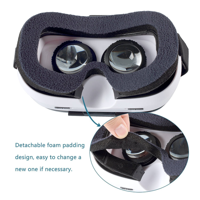 SARLAR 3D VR Headset, Virtual Reality Goggles Movies Video Games Viewer for iOS, Android, Microsoft & PC Phones Series Within 4.0-6.5 Inch
