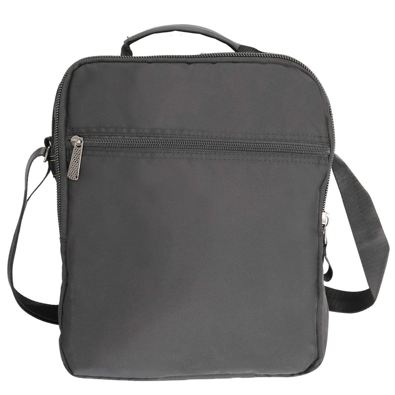 Vertical Messenger Bag, Crossbody Bag, Shoulder Bag Work Satchel for iPad Tablet Kindle Large-black