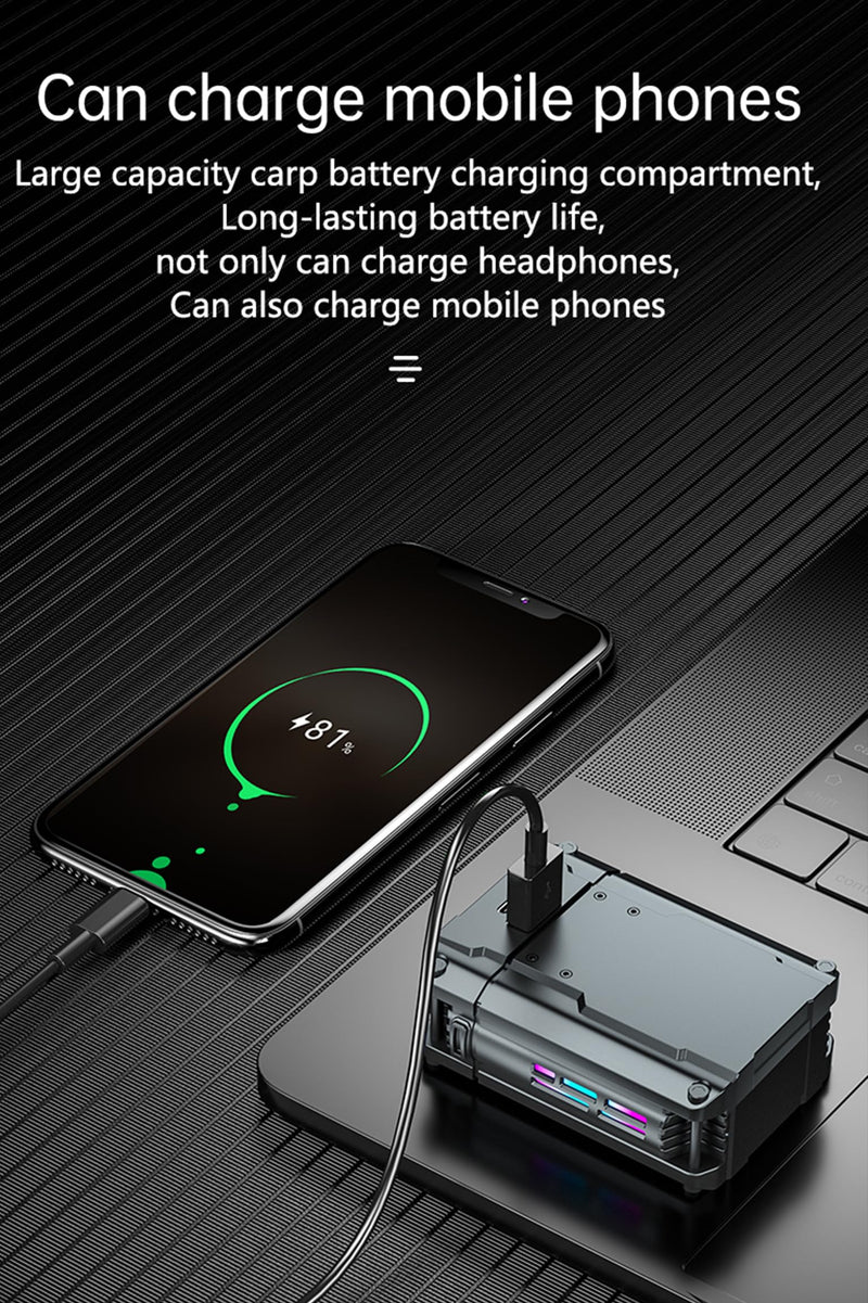 True Wireless Earbuds, 2024 Bluetooth Headphones 5.3 Earbuds, Waterproof Touch Control Ear Buds in-Ear Built-in Mic, with LED Power Display, IP7 Waterproof Earphones Sport Headset - Model 45