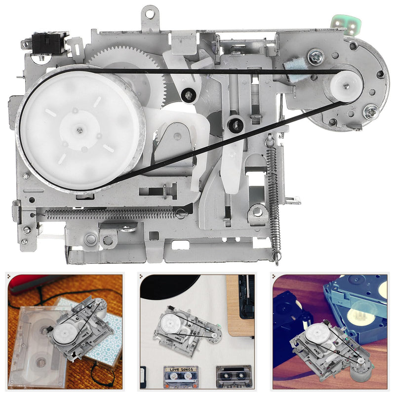 [AUSTRALIA] - Cassette Tape Recorder Movement Replacement Mechanism Core for Portable Tape Machines Repeaters DIY Repair .92X3.15X1.38 Inches Metal Durable 