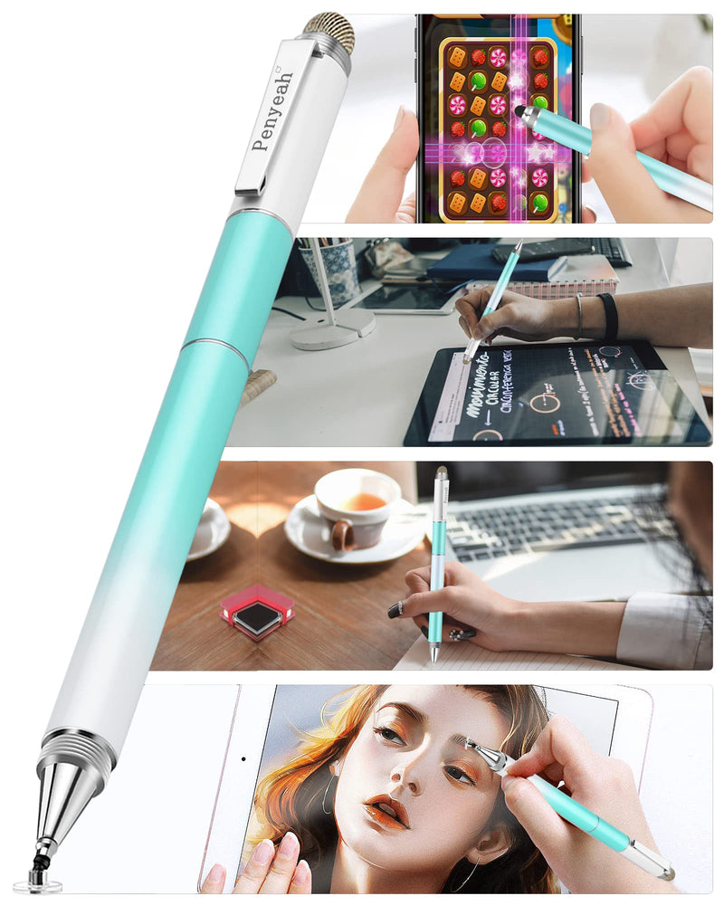 Penyeah Capacitive Stylus Pen (4 in 1),Universal Touch Screens Stylus Pen for iPad/Pro/iPhone/Android Phone/Samsung/Fire/Tablets and All Capacitive Touch Screens-Dream Blue Dream Blue
