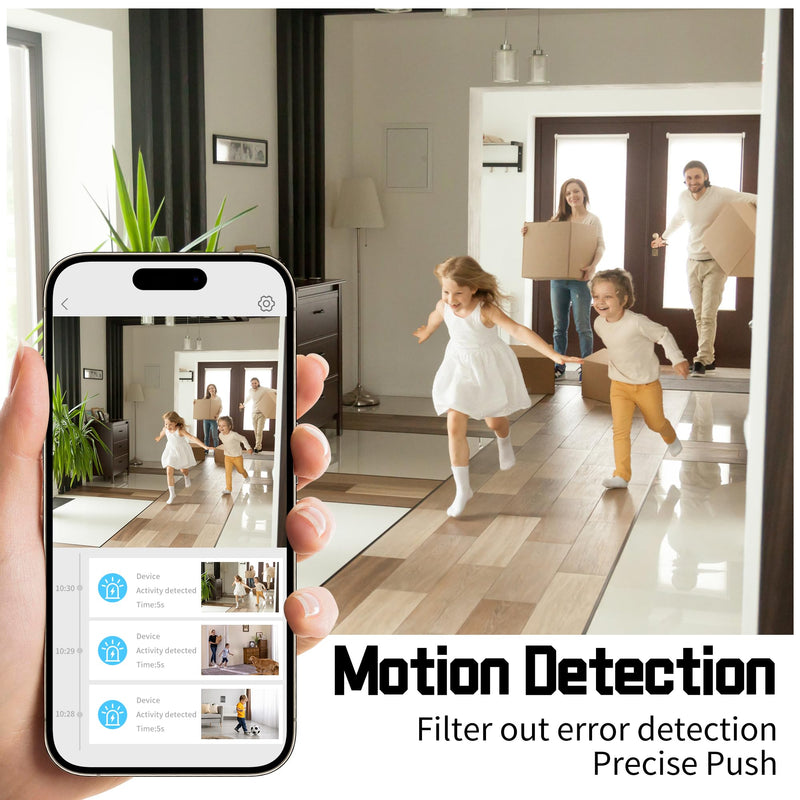 Spy Camera - 2K Hidden Camera with Long Battery Life & AI Motion Detection, Wireless Small Cameras Hidden with Mic and Speaker for Home, No SD Card Support