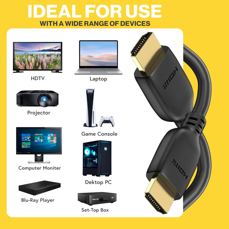 BRENDAZ HDMI to HDMI 2.1 Cable, 8K-10-Pack- 48Gbps Ultra High-Speed HDMI to HDMI Cord, Compatible with PS5, PS4, Xbox, TV, Monitor, 4K Blu-ray Players, 6-Feet. 10