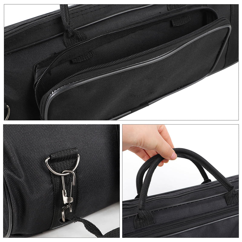 ITODA Trumpet Gig Carrying Bag Musical Instrument Box Portable 5mm Padded Rehearsal Performances Water-Resistant Class Lightweight Protective Case with Shoulder Strap