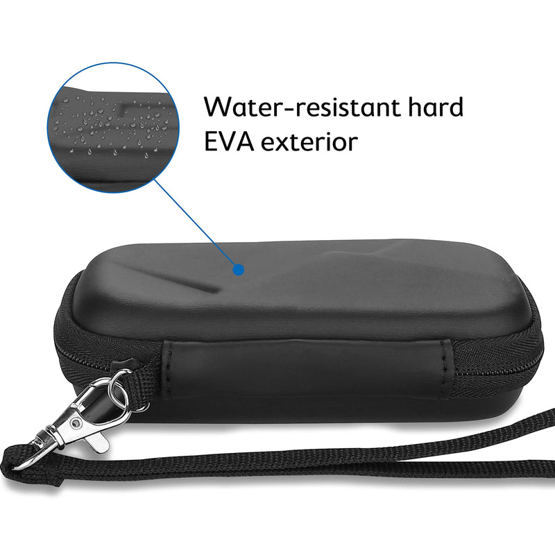 ProCase Carrying Case for Crucial X8 Portable SSD 1TB / 500GB (Case Only), Hard Drive EVA Travel Case for Crucial X8 1TB / 500GB Portable External Solid State Drive –Black