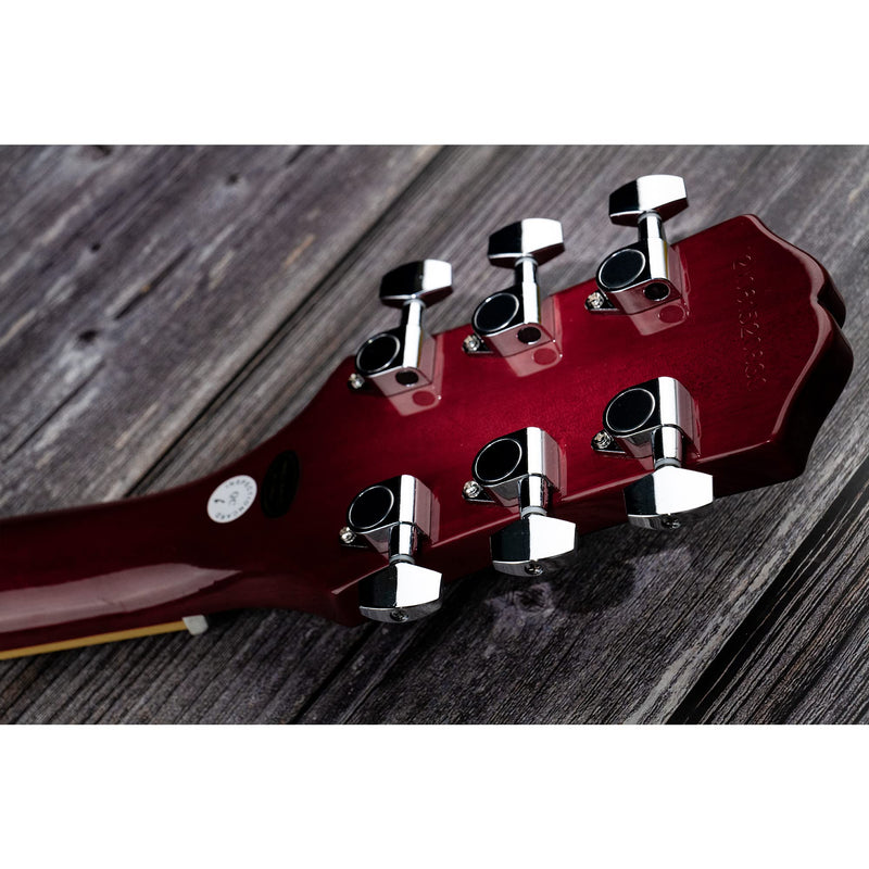 [AUSTRALIA] - Musiclily Basic R15A 3R3L 15:1 Ratio Full Sealed Machine Heads Tuners Tuning Pegs Keys with Big Hex Button Right Angle Screw for Acoustic Electric Guitar, Chrome 3R3L Chrome 