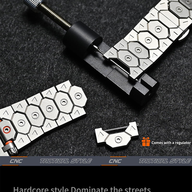 Metal Band Compatible with Apple Watch Band for Men 49mm 45mm 44mm 42mm 41mm 40mm 38mm, Octagonal Structure Titan Stainless Steel Strap for iWatch Bands Ultra 2, SE, Series 9 8 7 6 5 4 3 2 1 38/40/41/42mm Silver
