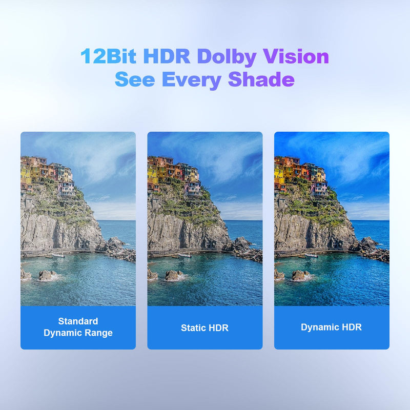 8K Fiber Optic HDMI Cable 100ft, 48Gbps Long HDMI 2.1 Cable 8K@60Hz/4K@120Hz, Ultra HD HDR, Directional (Source to Display), for PS5 4 3/Xbox/TV/Monitor/Laptop/Projector/Blu-ray