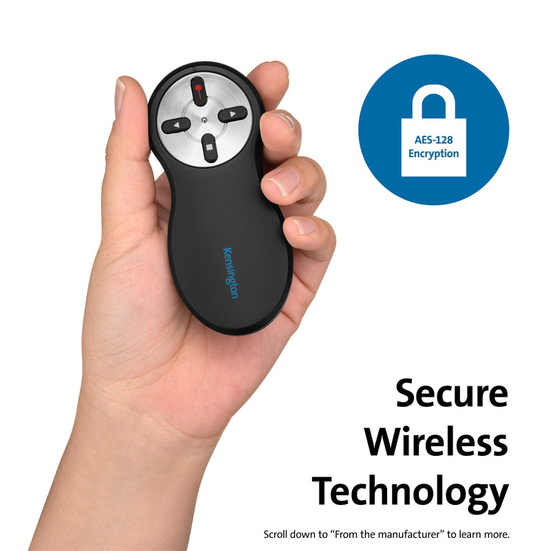 Kensington Wireless Presenter with Red Laser Pointer (K33272WW) Red Pointer