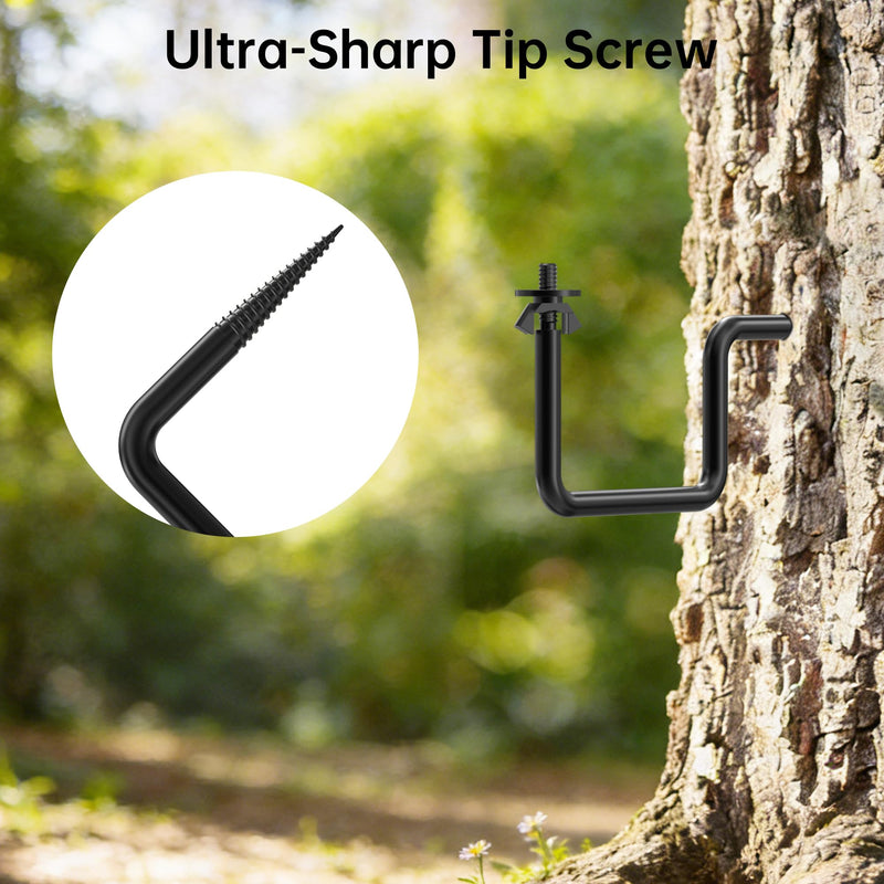 [AUSTRALIA] - Trail Camera Mount, 4 Packs Trail Cam Mounts, Tree Hunting Accessory, 360° Rotatable Game Camera Holder with 1/4"-20 Screw, Heavy Duty Trail Cam Mount for Hunting Cameras/Action Cameras/Solar Panels 