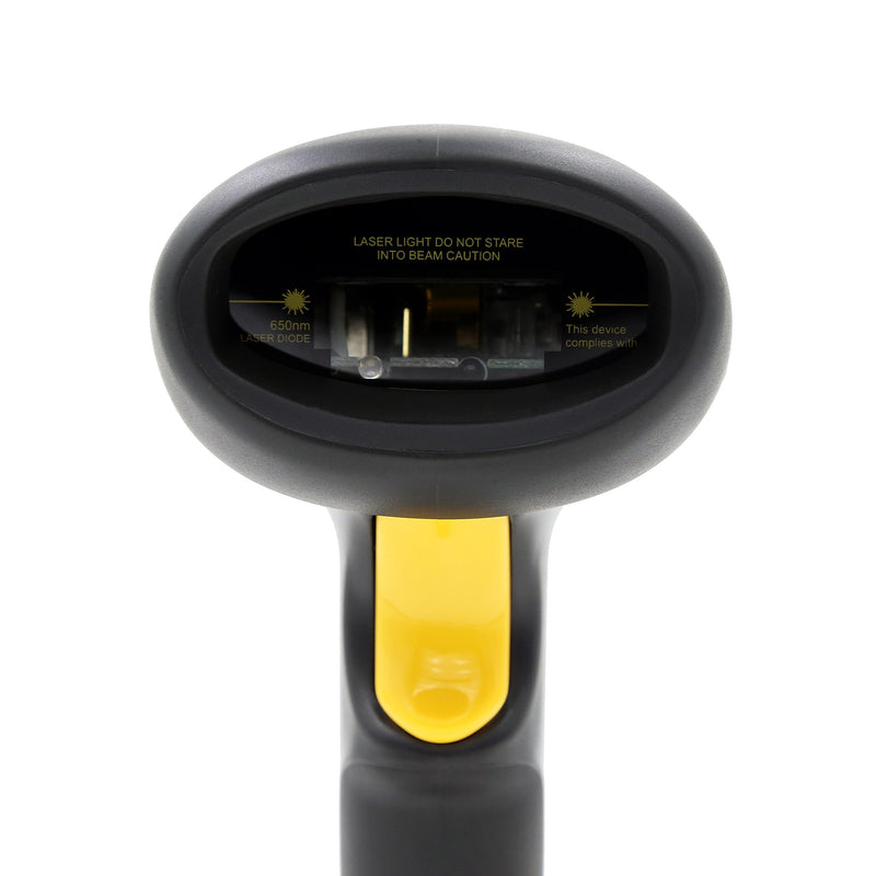 [AUSTRALIA] - TEEMI Wireless Barcode Scanner Handheld Automatic 1D Laser Rechargeable Bar Code Reader USB Plug and Play with 2.4G Receiver for Windows PC Mac OS Linux (No Stand) No stand 