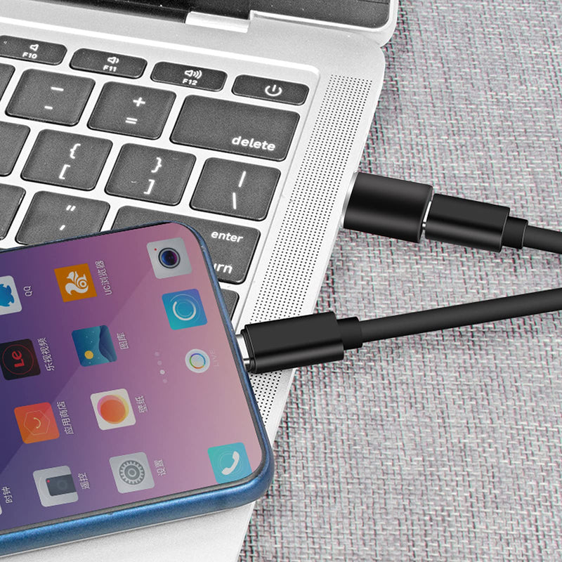 EBEETECH 3 Pack 3.5MM Female Audio to USB C Male Adapter, USB C Female to USB Male Adapter, USB Female to USB C Male Adapter Compatible with MAC USB C Devices, Earphones, Speaker