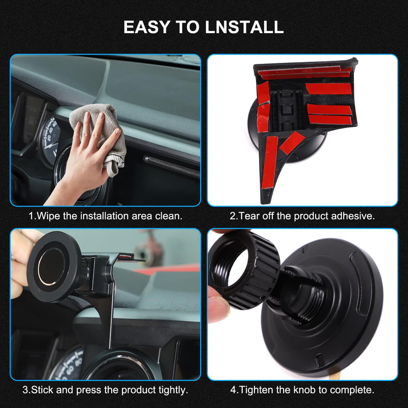 CHEAYAR Car Phone Holder Mount Compatible with Toyota Tacoma 2016-2023 Center Console Dashboard Air Outlet Handsfree Phone Mount Magnetic Phone Mount Dash Clip Accessories (Position A) Position A