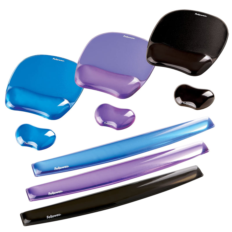 Fellowes Gel Crystals Wrist Rest, Purple (91437)