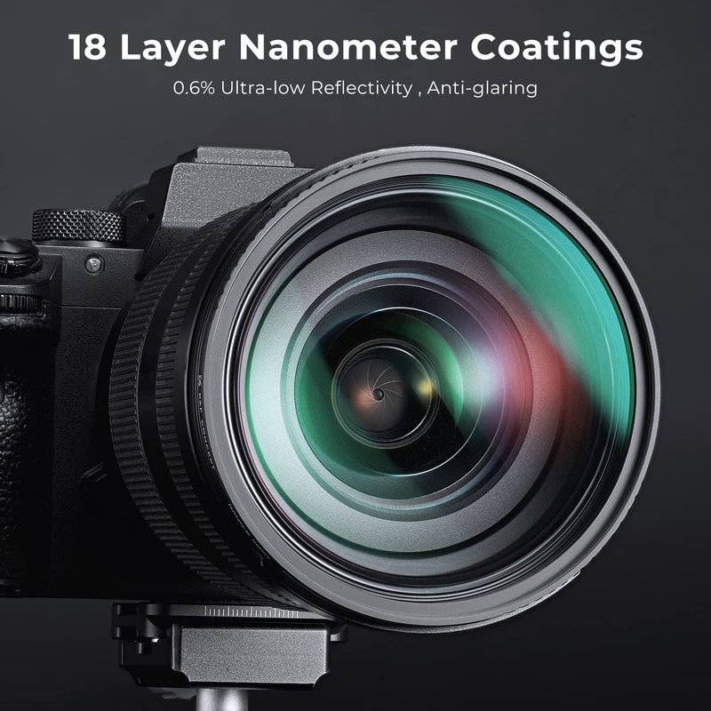 K&F Concept 67mm Black Diffusion 1/4 & 1/8 Filters Kit Mist Cinematic Effect Filters Set with Multi-Layer Coated for Camera Lens - K Series