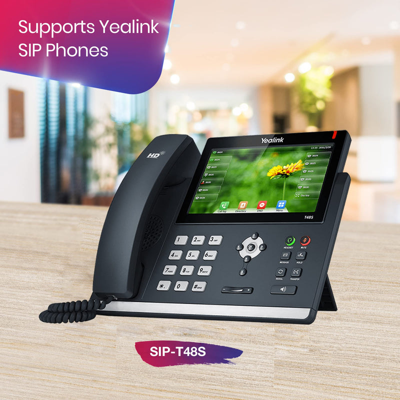 Yealink Wall Mount Bracket for Yealink T48 IP Phones Series - Compatible with Yealink SIP-T48S, T48G, T48U with Global Teck Microfiber Cloth Yealink Wall Mount Bracket for SIP-T48S