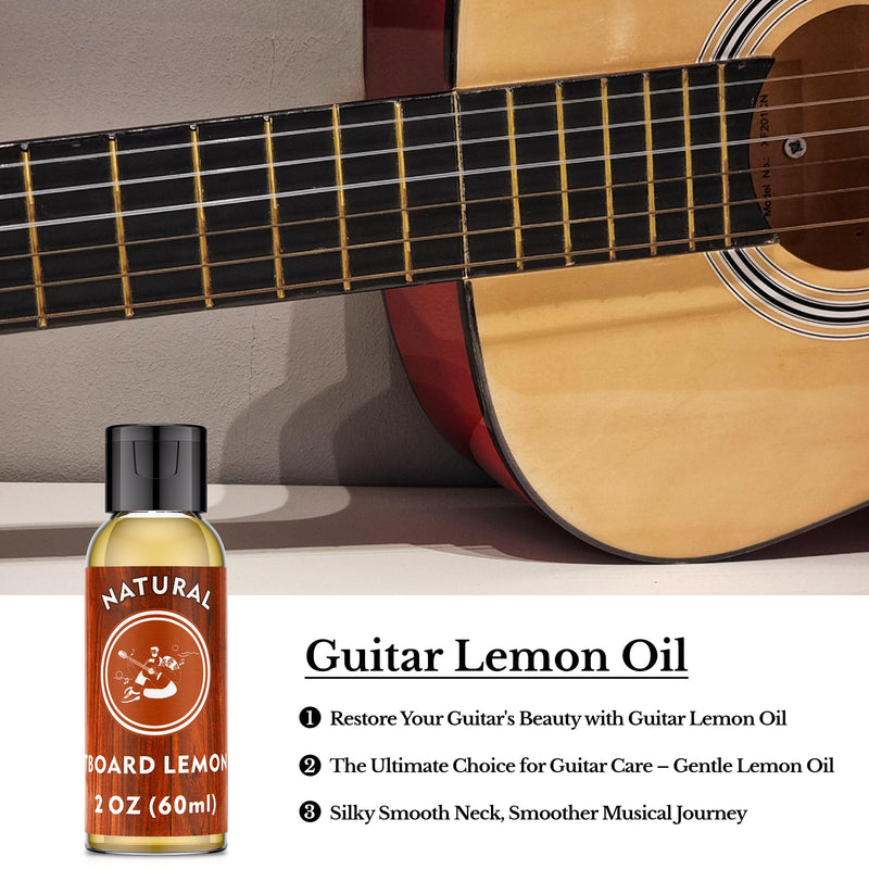 Deviser Guitar Cleaning,All IN ONE Kit,fretboard Lemon oil,Polish,Guitar String-cleaner,Guitar string winder,Cleaning cloth for guitar cleaning and maintenance 3 PACK