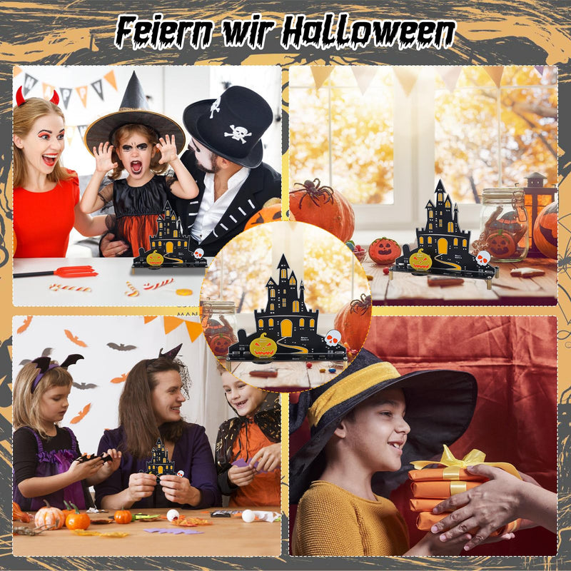 PEMENOL Halloween Burg Löt bausatz Musik Kürbis Skelett Leuchte Elektronik bausatz Atmende LED-Effekte Mit USB-Kabel Halloween Dekoration Party Deko Geschenk