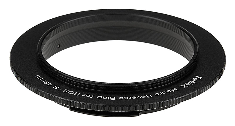 [AUSTRALIA] - Fotodiox Macro Reverse Ring 49mm Compatible with Canon RF - Camera Mount to 49mm Filter Thread Adapter for Canon RF Mount Mirrorless Cameras, Black (49-CRF) 