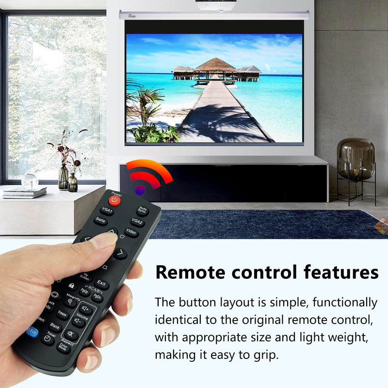 New Projector Remote Control for ViewSonic PJD5132 PJD5134 PJD5232L PJD5234L PJD5533W PJD6235 PJD6245 PJD6543W PJD7333, PJD7533W, PJD8333S, PJD8633WS, PJD8653WS,PJD8353S Projectors