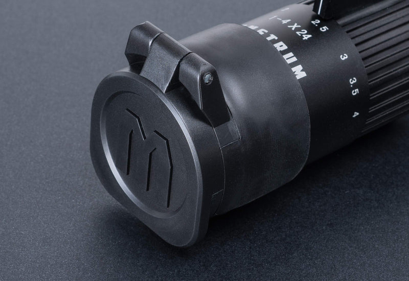 [AUSTRALIA] - Monstrum Rubberized Flip-Up Rifle Scope Lens Covers Eyepiece | 37-42 mm outside diameter 