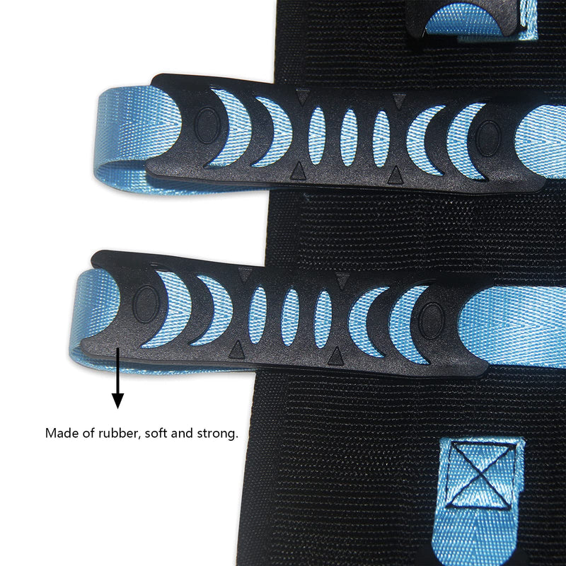 KkaFFe Gait Belt with Handles, Transfer Belt for Elderly, Patient Gait Belts, Transfer Belt Assist, Gait Belts for Seniors, Upgraded Using Rubber Handles (Blue) Blue
