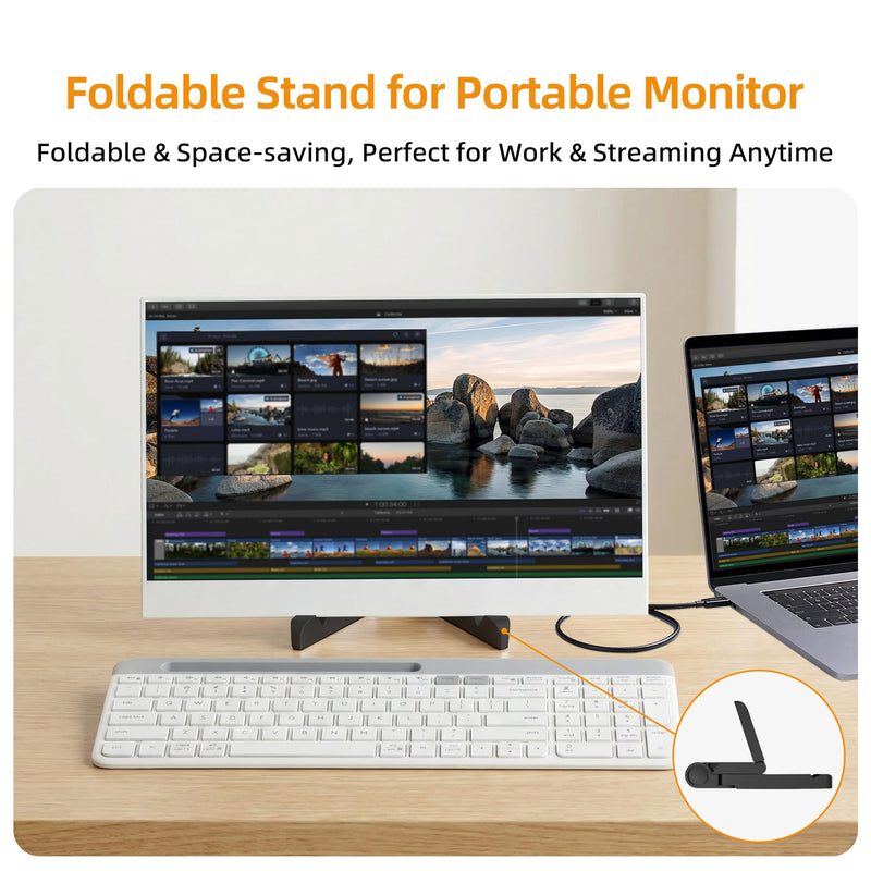 Portable Tablet Stand, iPad Office Accessory, Compatible with Switch, Surface Pro, iPad, Phones, and Computer Monitors.