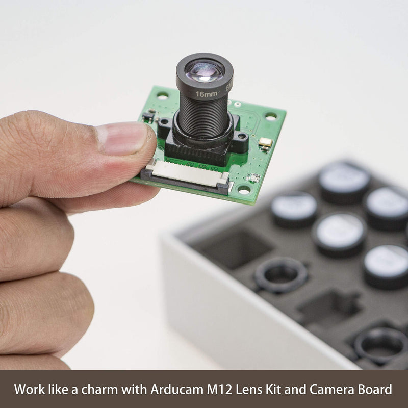 Arducam M12 Mount Lens Holder Set, 8 Styles
