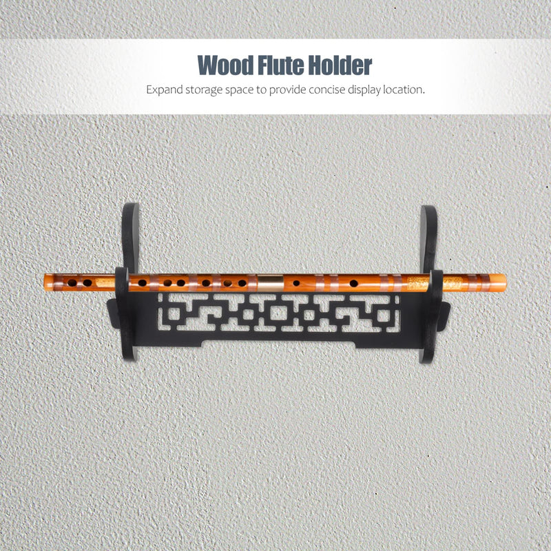 DOITOOL Flute Rack Wall Mount Flute Stand Wall Display Flute Holder Single Layer Swords Rack Samurai Swords Hanger